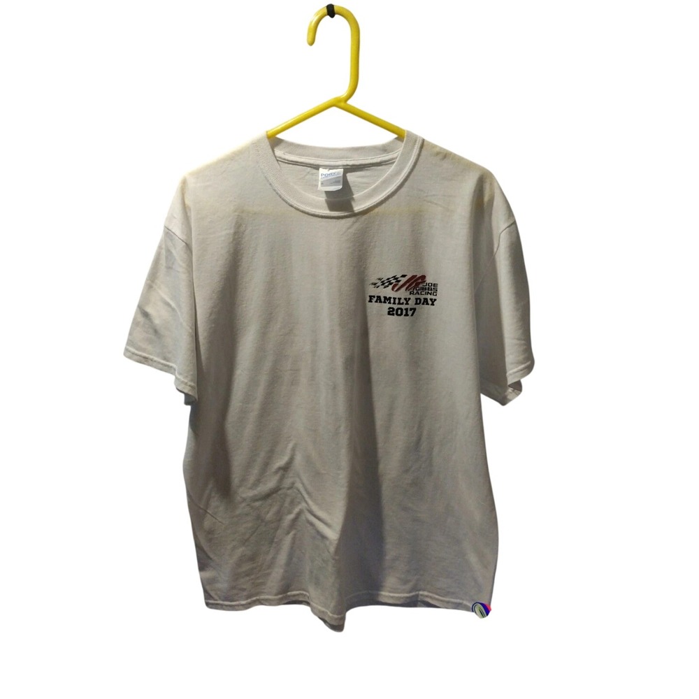 Port & Company Joe Gibbs Men White 2017 T-Shirt Short Sleeve Nascar Size Xl